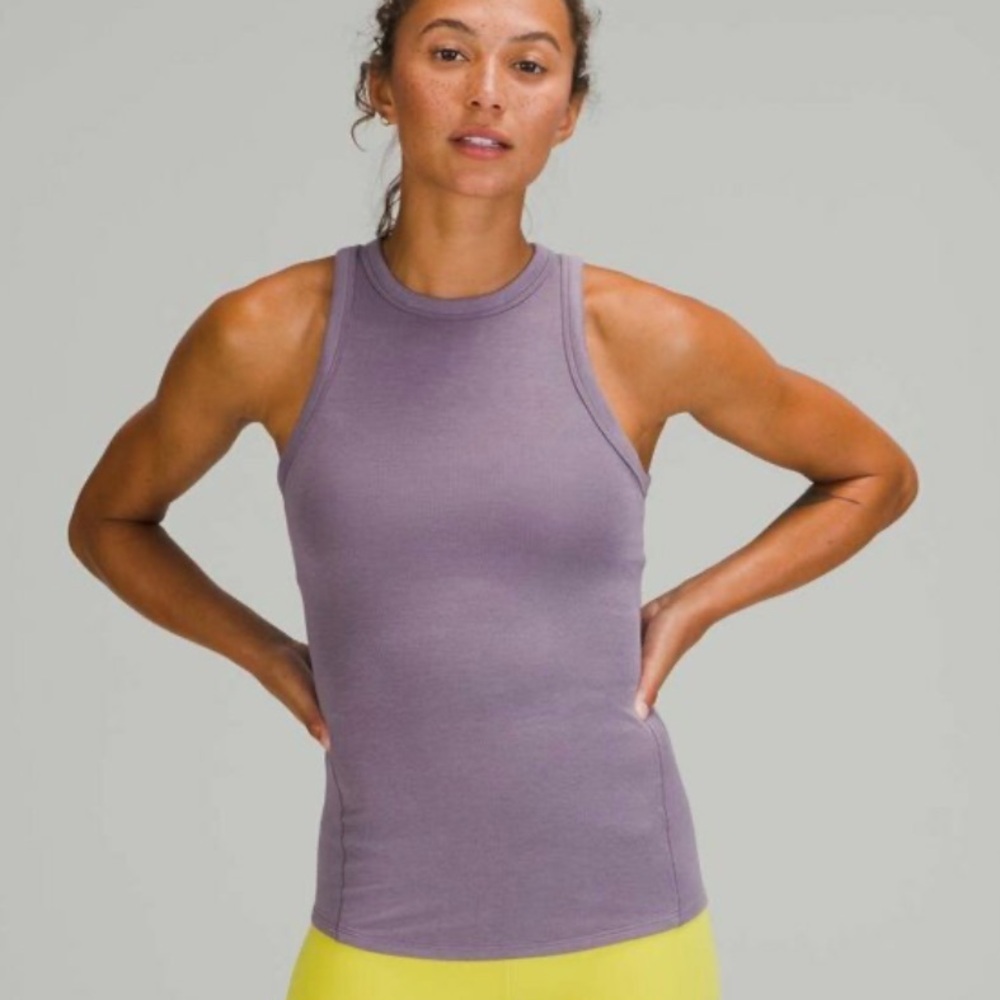 Lululemon Dusky Lavender Size 6 Hold Tight Crewneck Tank Top